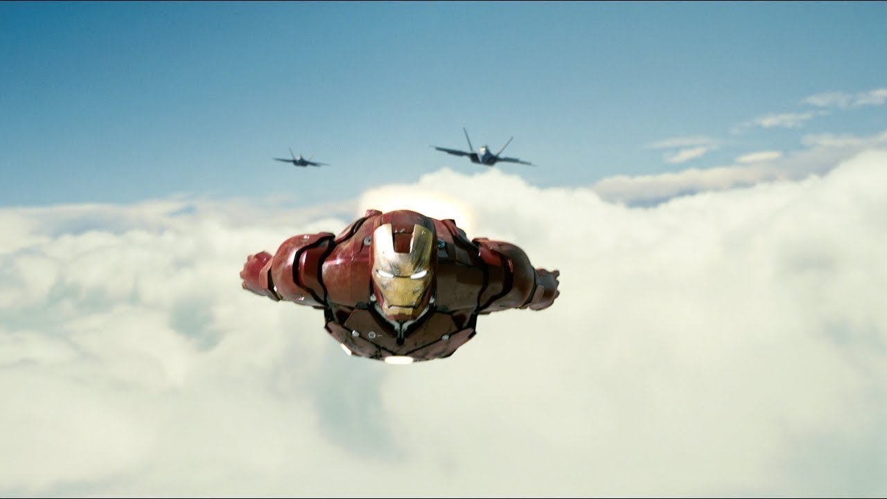  Iron Man vs F-22 Raptors - The DogFight
